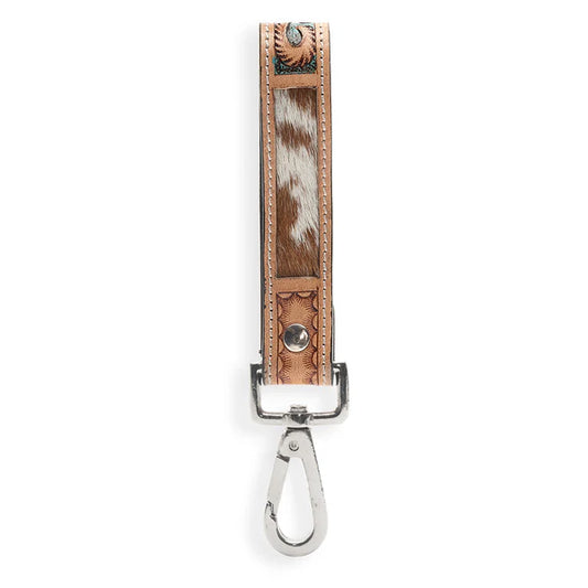 JACKSTONE HAND-TOOLED LEATHER KEY FOB