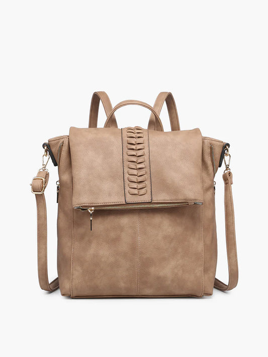 JEN & CO HANDBAGS VIVIAN DISTRESSED BACKPACK