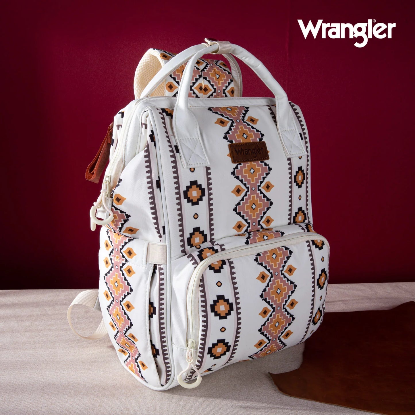 MONTANA WEST WRANGLER ALL OVER AZTEC DUAL SIDED BACKPACK