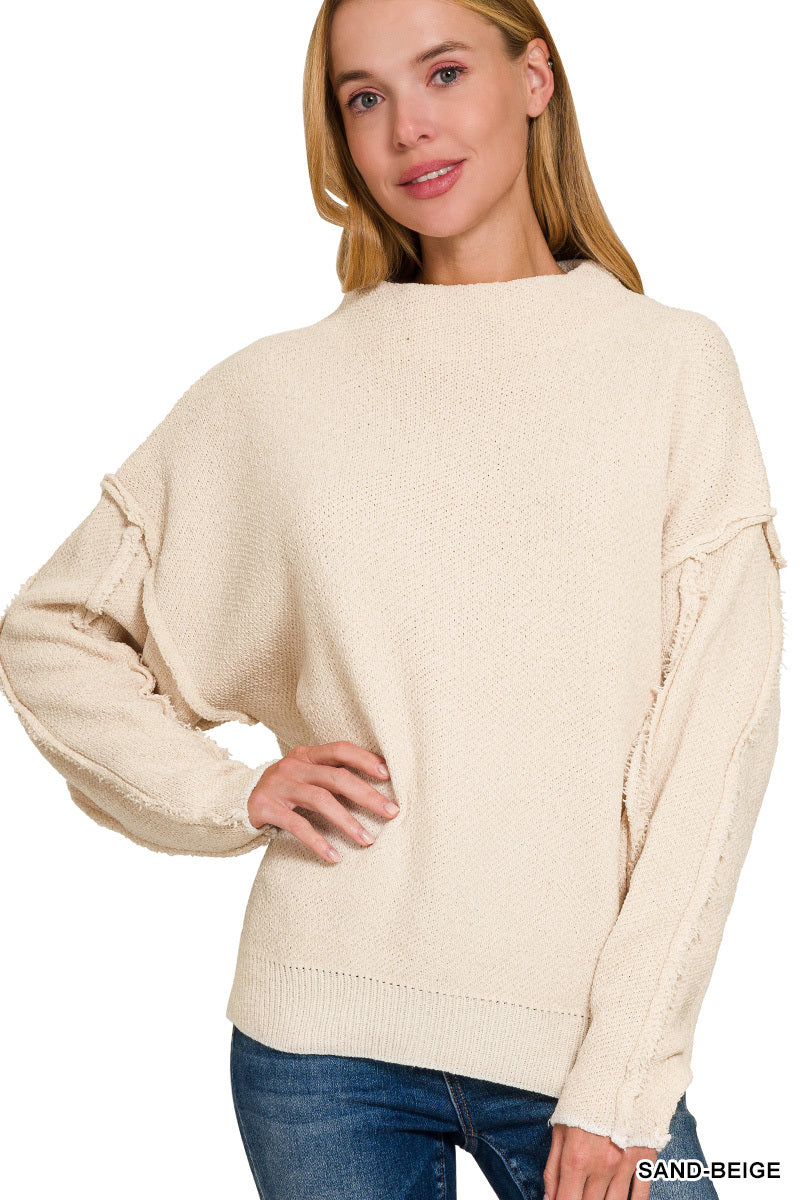 Oversized Mock Neck Sweater