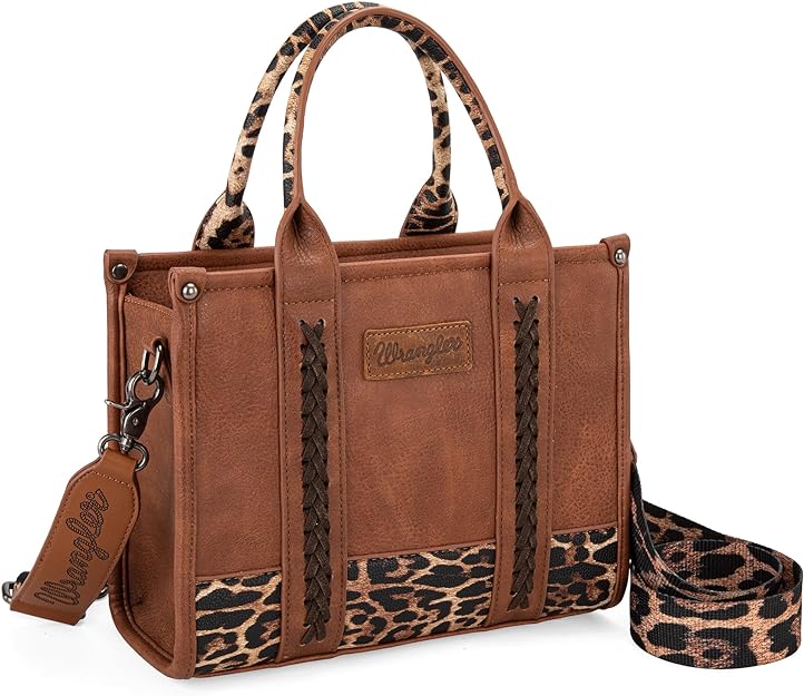 Wrangler Cow Print Concealed Carry Tote/Crossbody