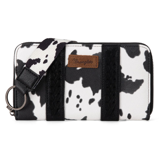 Montana West  Wrangler Cow Print Wallet