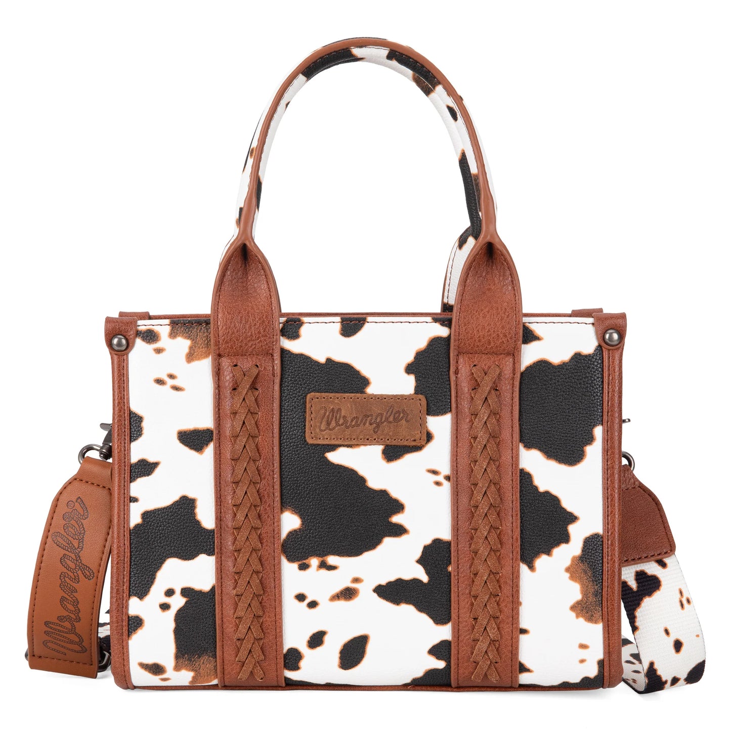 Montana West Wrangler Cow Print Concealed Carry Tote/Crossbody