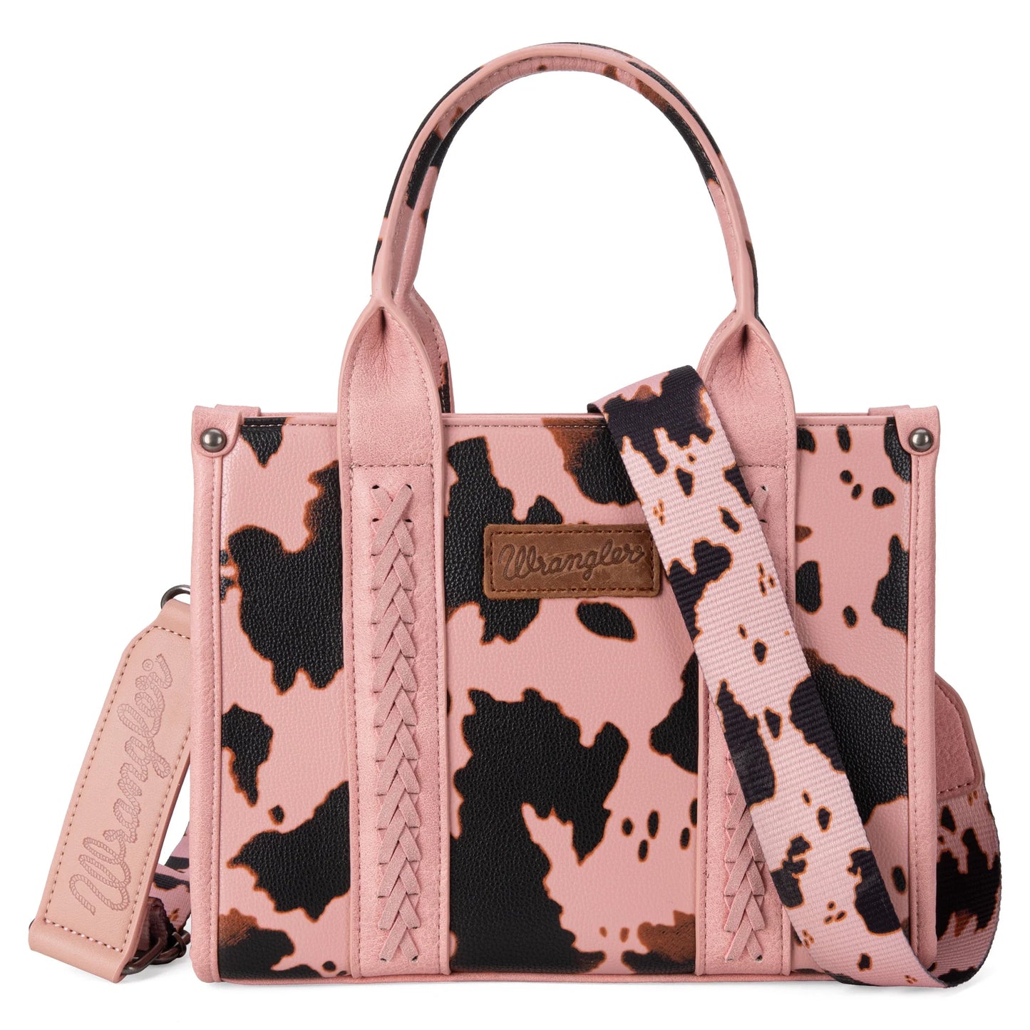 Montana West Wrangler Cow Print Concealed Carry Tote/Crossbody