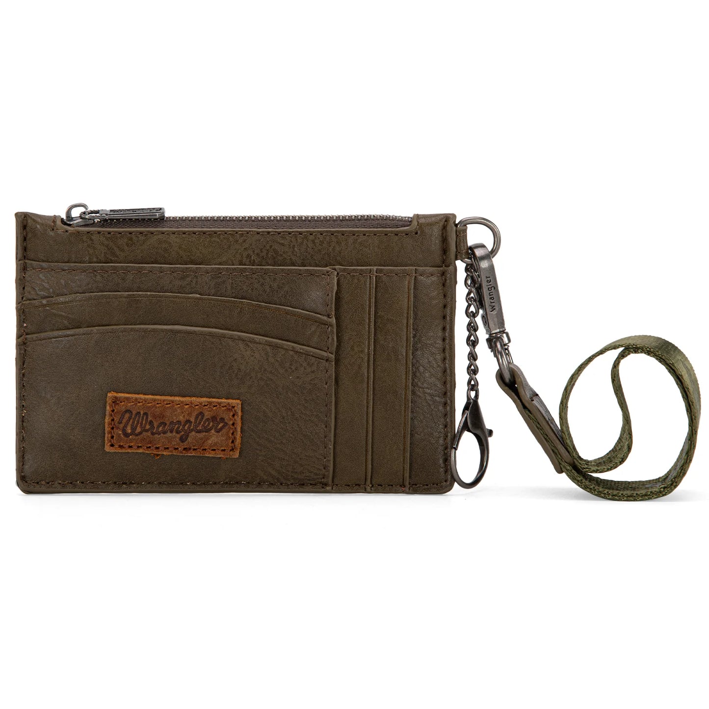 Wrangler Solid Color Key Chain Wristlet Card Wallet