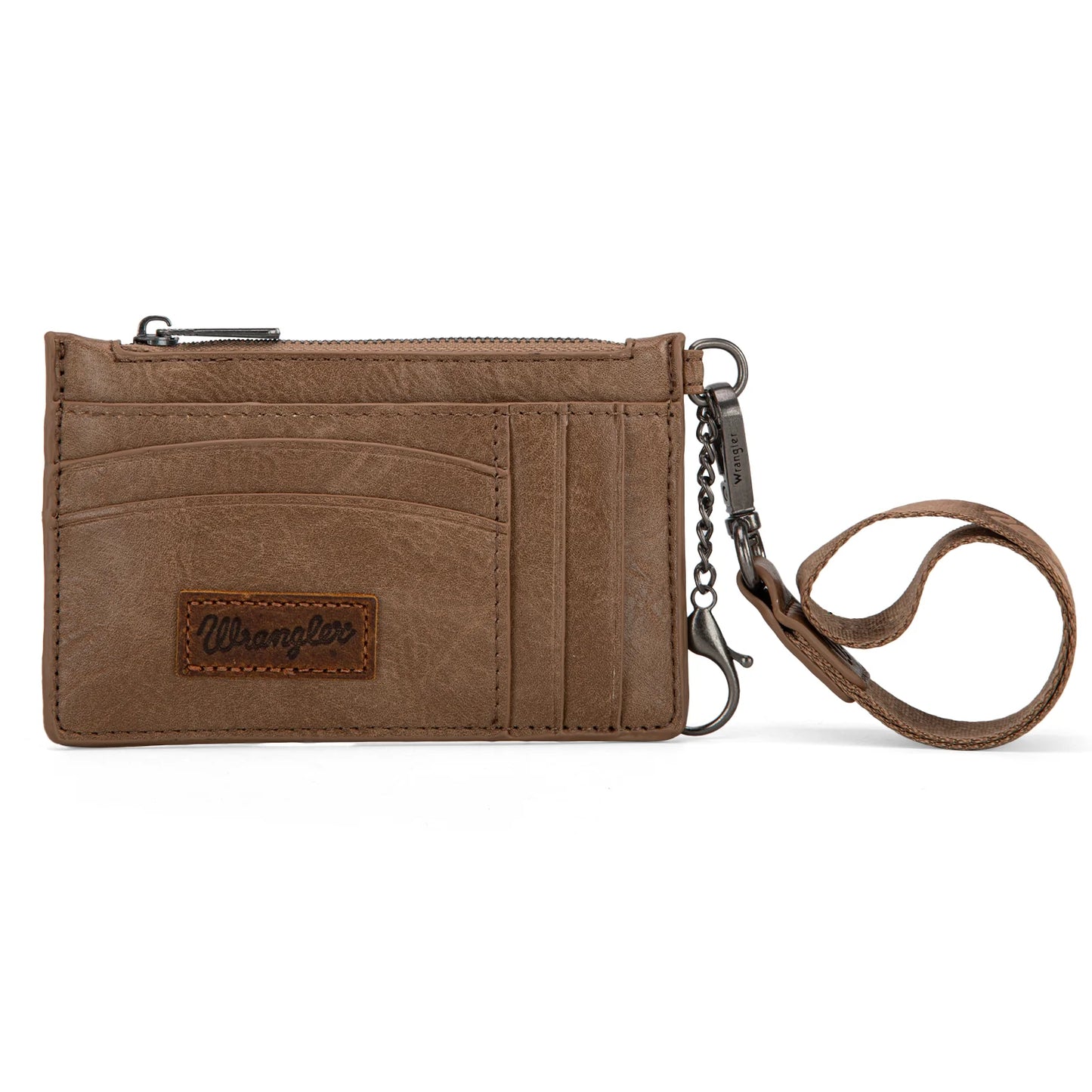 Wrangler Solid Color Key Chain Wristlet Card Wallet