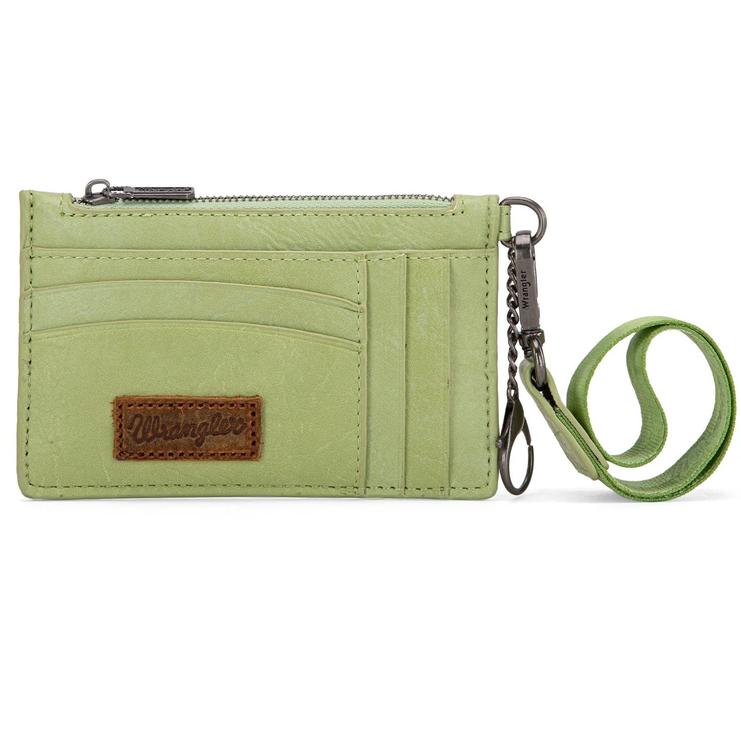 Wrangler Solid Color Key Chain Wristlet Card Wallet