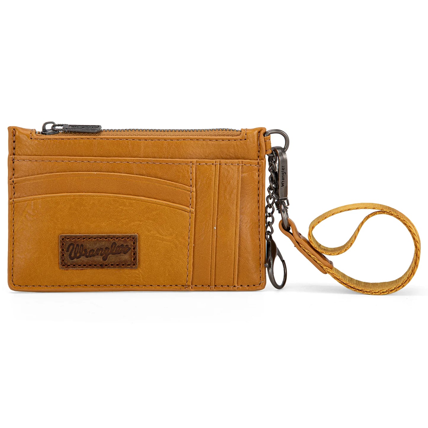 Wrangler Solid Color Key Chain Wristlet Card Wallet