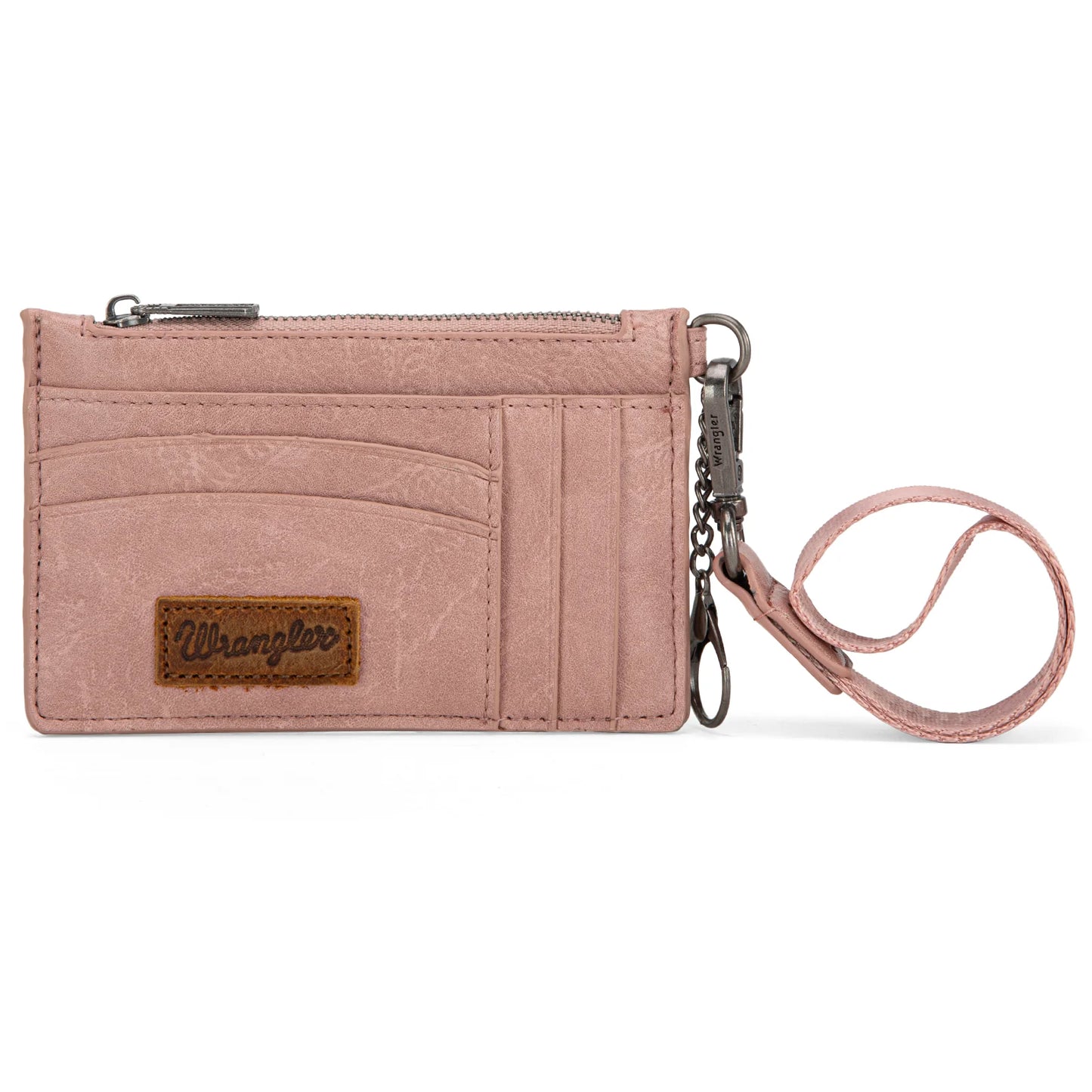 Wrangler Solid Color Key Chain Wristlet Card Wallet