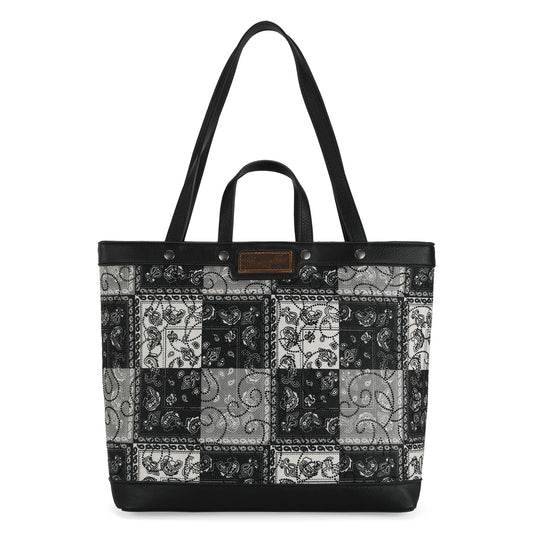 Wrangler Paisley Pattern Dual Sided Print Tote