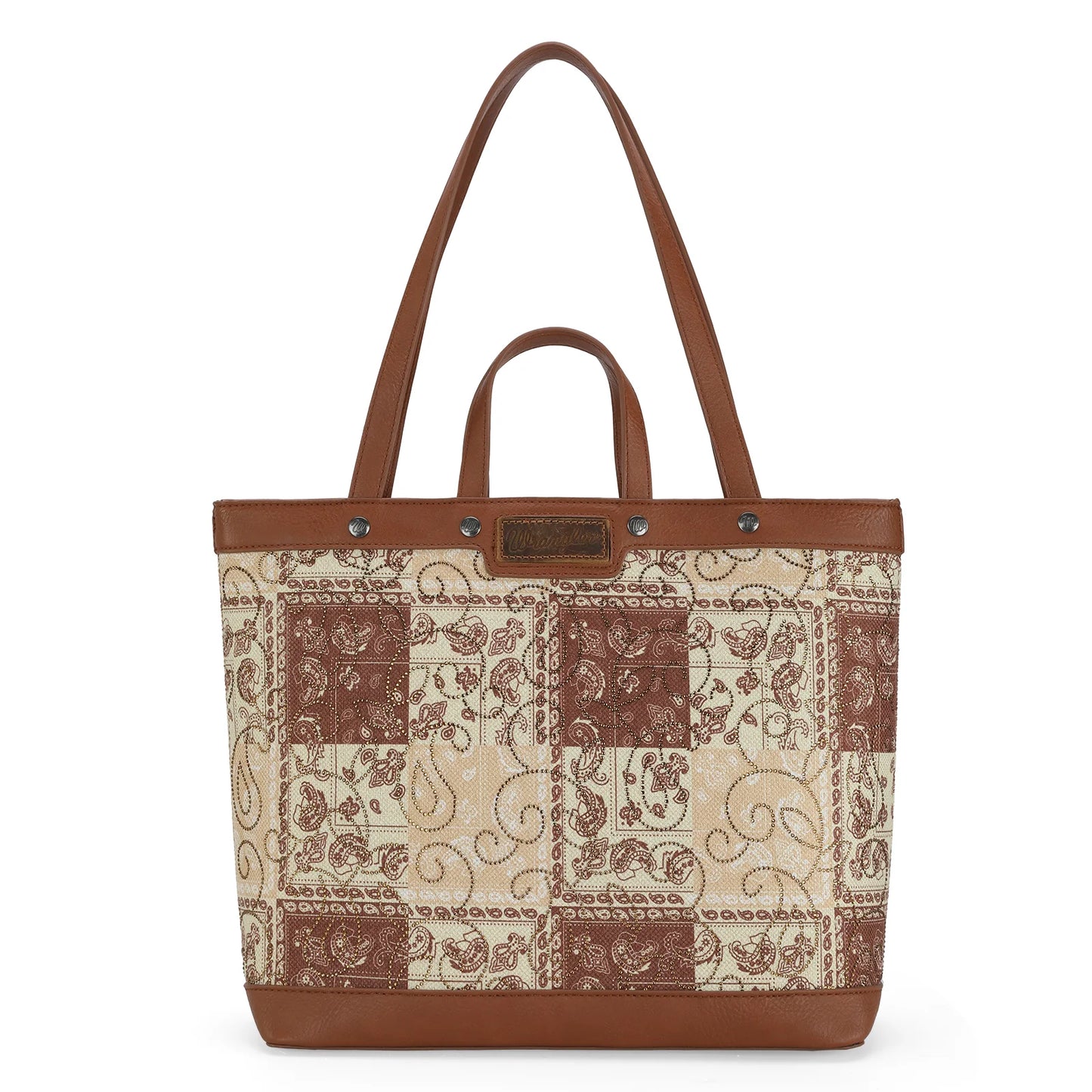 Wrangler Paisley Pattern Dual Sided Print Tote