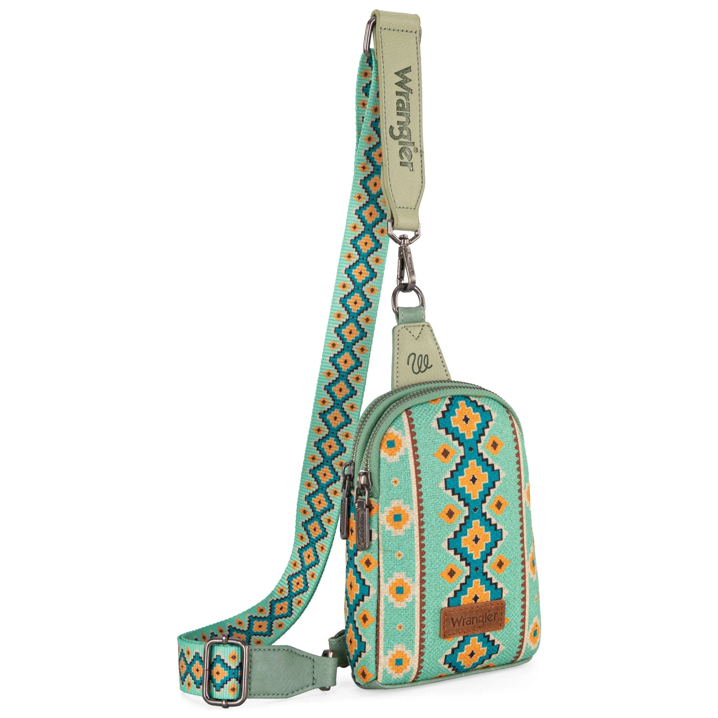 MONTANA WEST WRANGLER AZTEC PRINT CROSSBODY SLING CHEST BAG