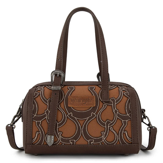Wrangler Horseshoe Cutout Mini Boston Crossbody Bag