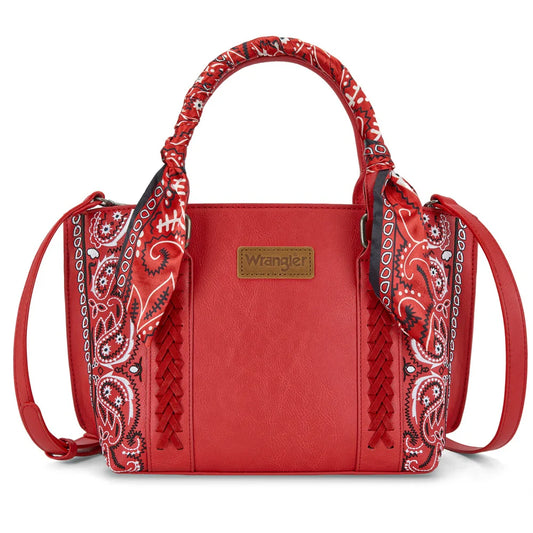 Wrangler Braided Paisley Bandana Tote Bag