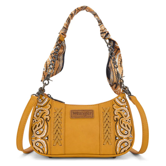 Wrangler Braided Paisley Bandana Shoulder Bag