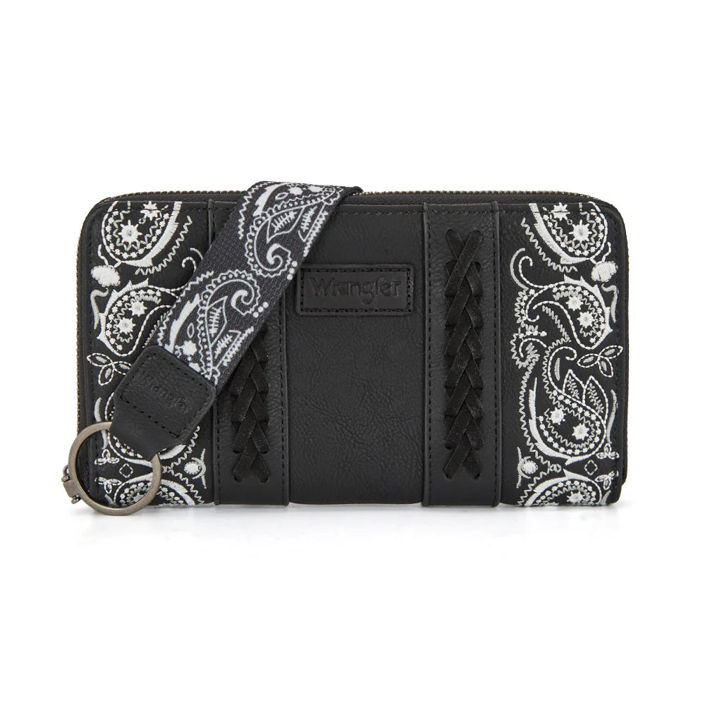 Wrangler Braided Paisley Bandana Wallet