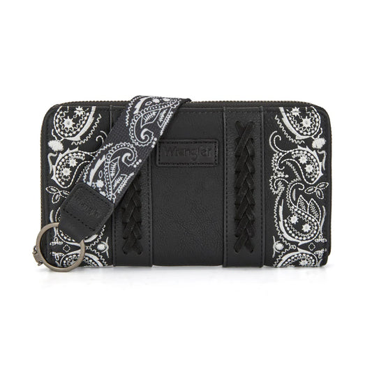 Wrangler Braided Paisley Bandana Wallet