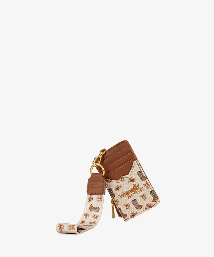 NEW ARRIVAL WRANGLER RODEO ICONS WESTERN WRISTLET CARDHOLDER
