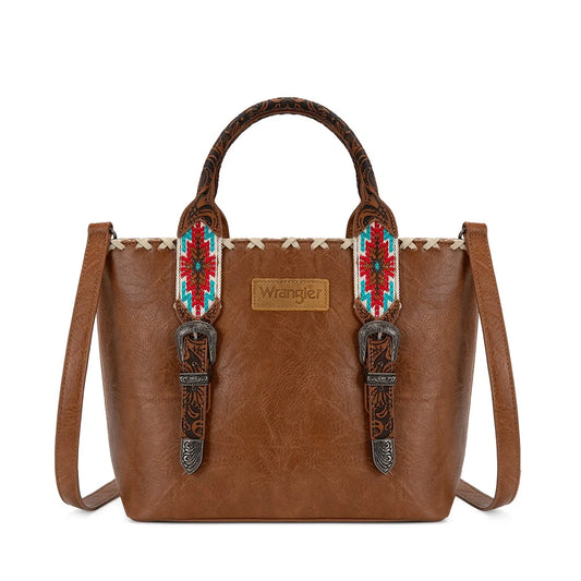 Wrangler Western Embroidery Tote Bag