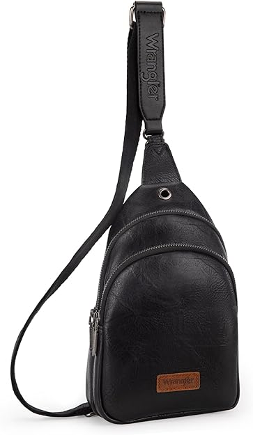 Montana West Wrangler Sling bag/crossbody/chest bag dual zippered compartment