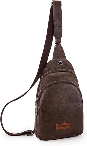 Montana West Wrangler Sling bag/crossbody/chest bag dual zippered compartment