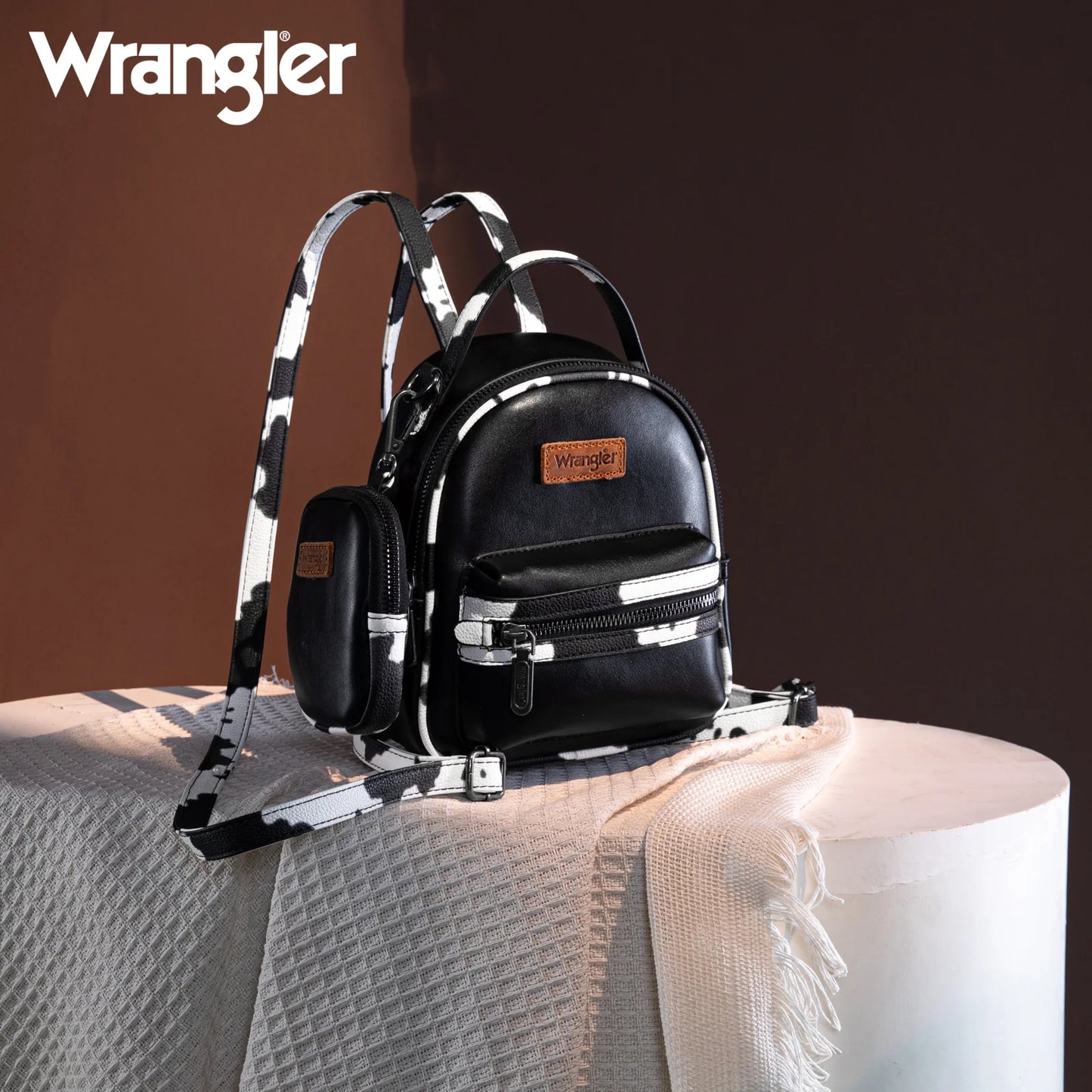 WRANGLER COW PRINT MINI BACKPACK