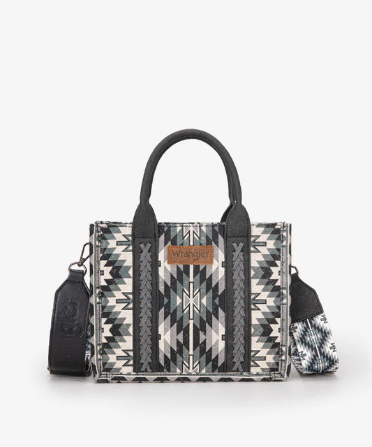 Wrangler Southwestern Pattern Dual Sided Print -Tote/Crossbody