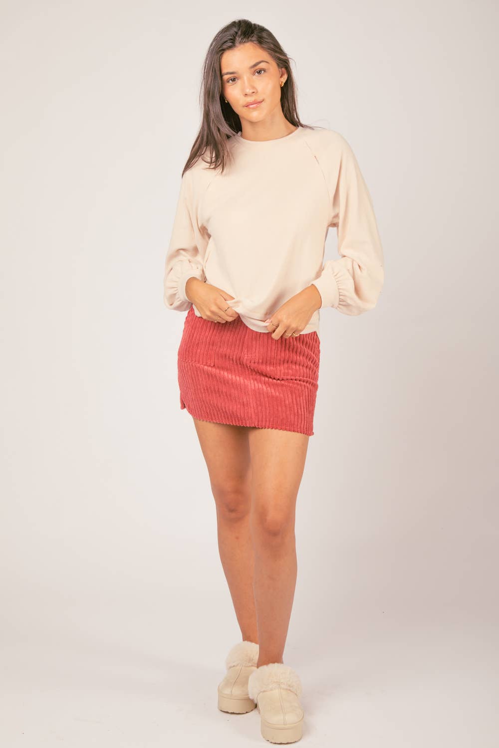 Oversized Cutout Knit Top