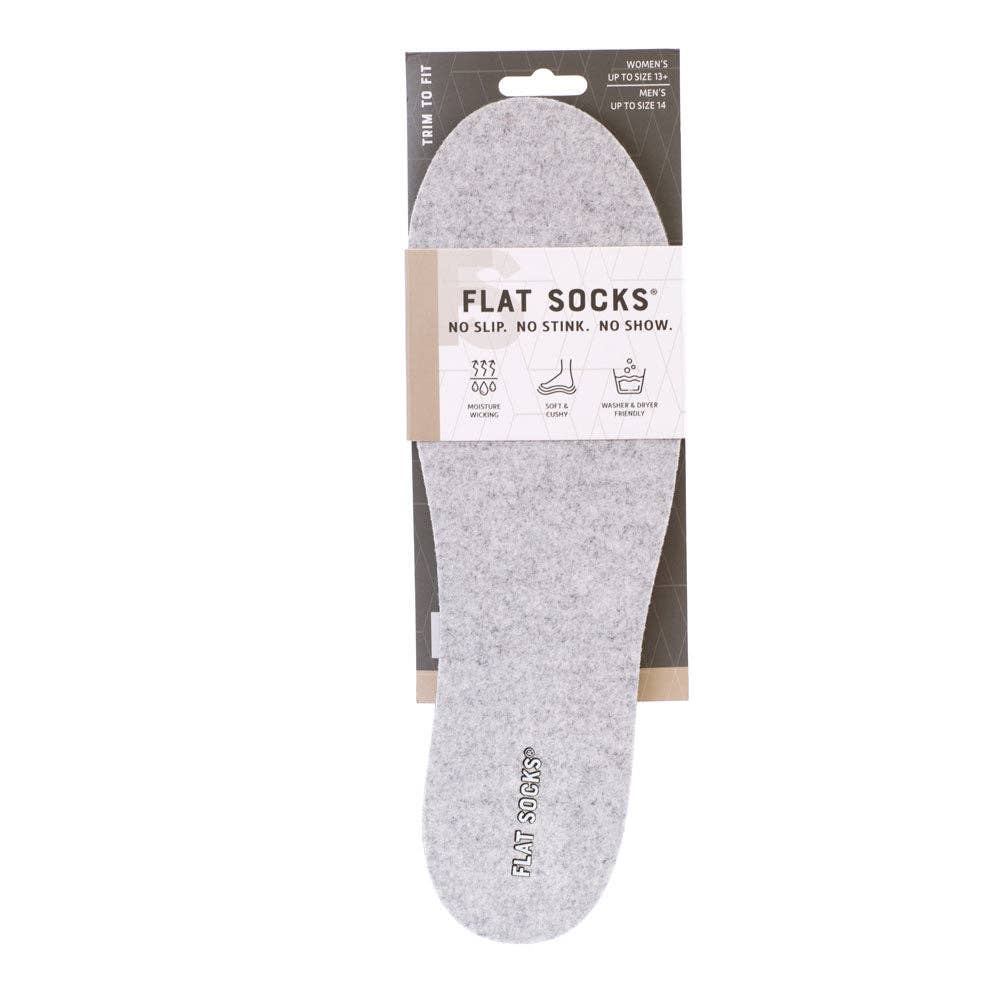 FLAT SOCKS - Light Heather Grey FLAT SOCKS