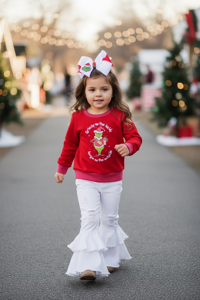 Christmas character printed sweatshirt.🎄TPG40283