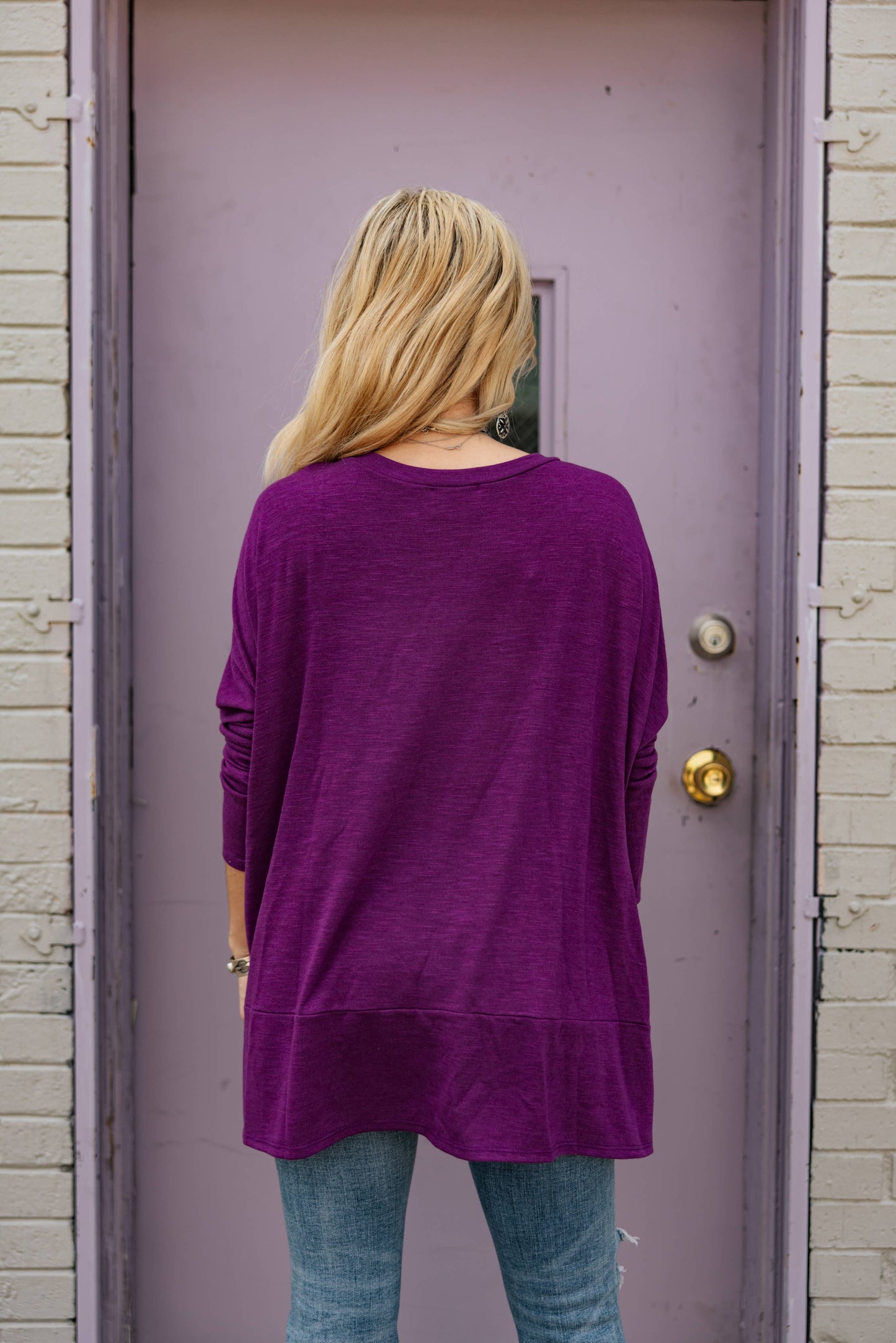 Dear Scarlett - Casual Cotton Long Sleeve Top