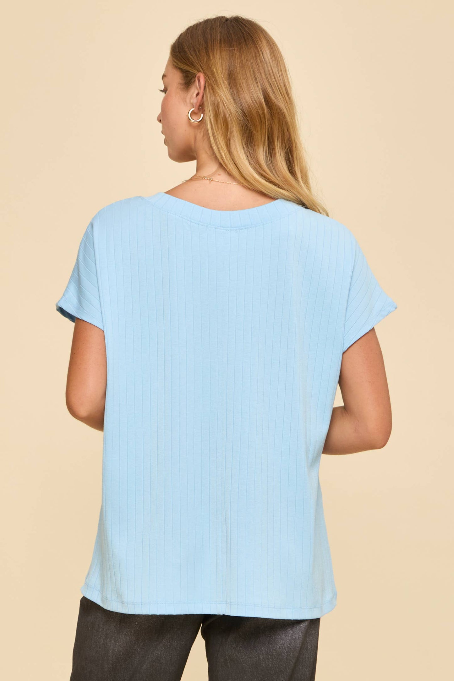Thick Ribbed Knit Top