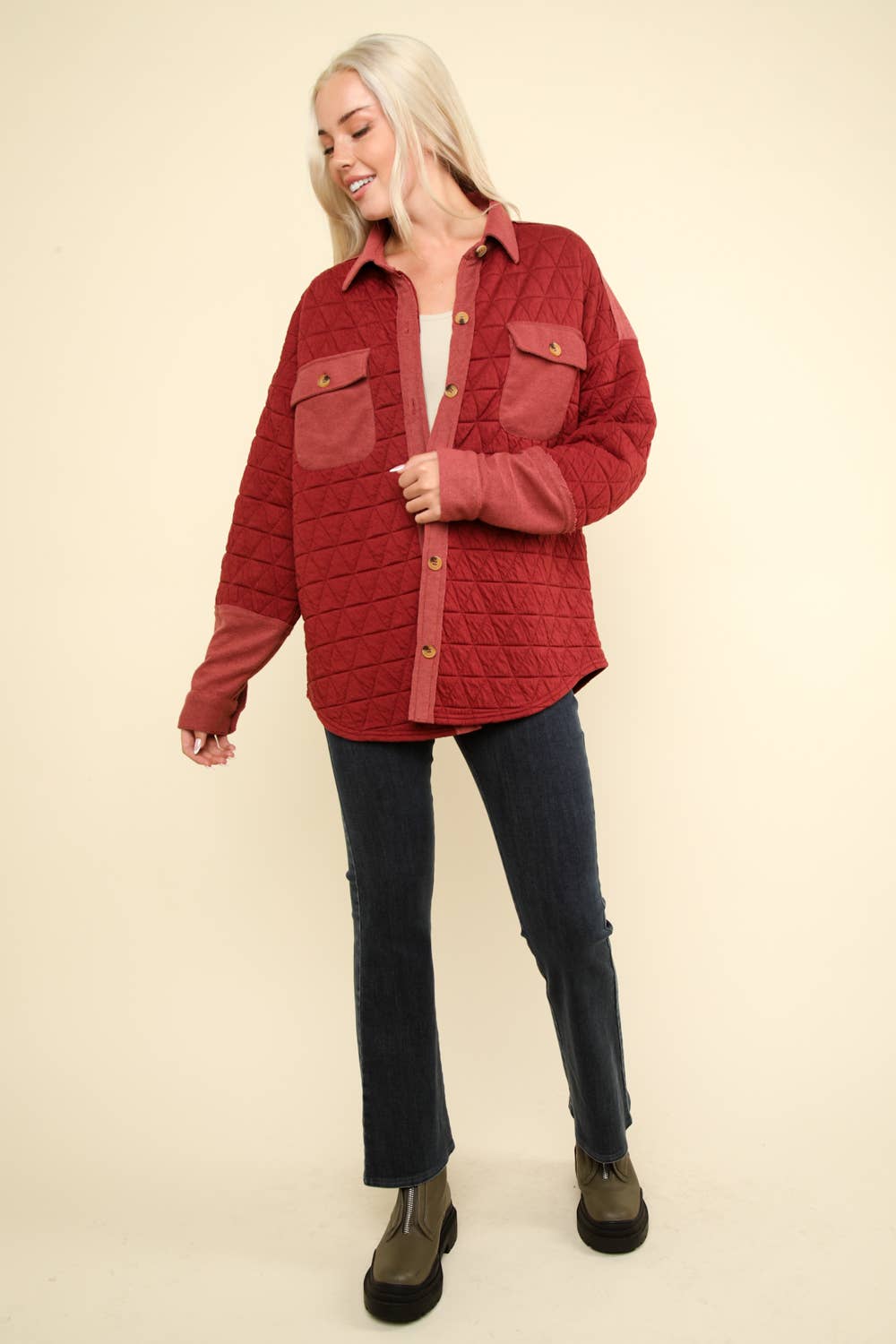 Oversized Quilted Cozy Shacket Jacket