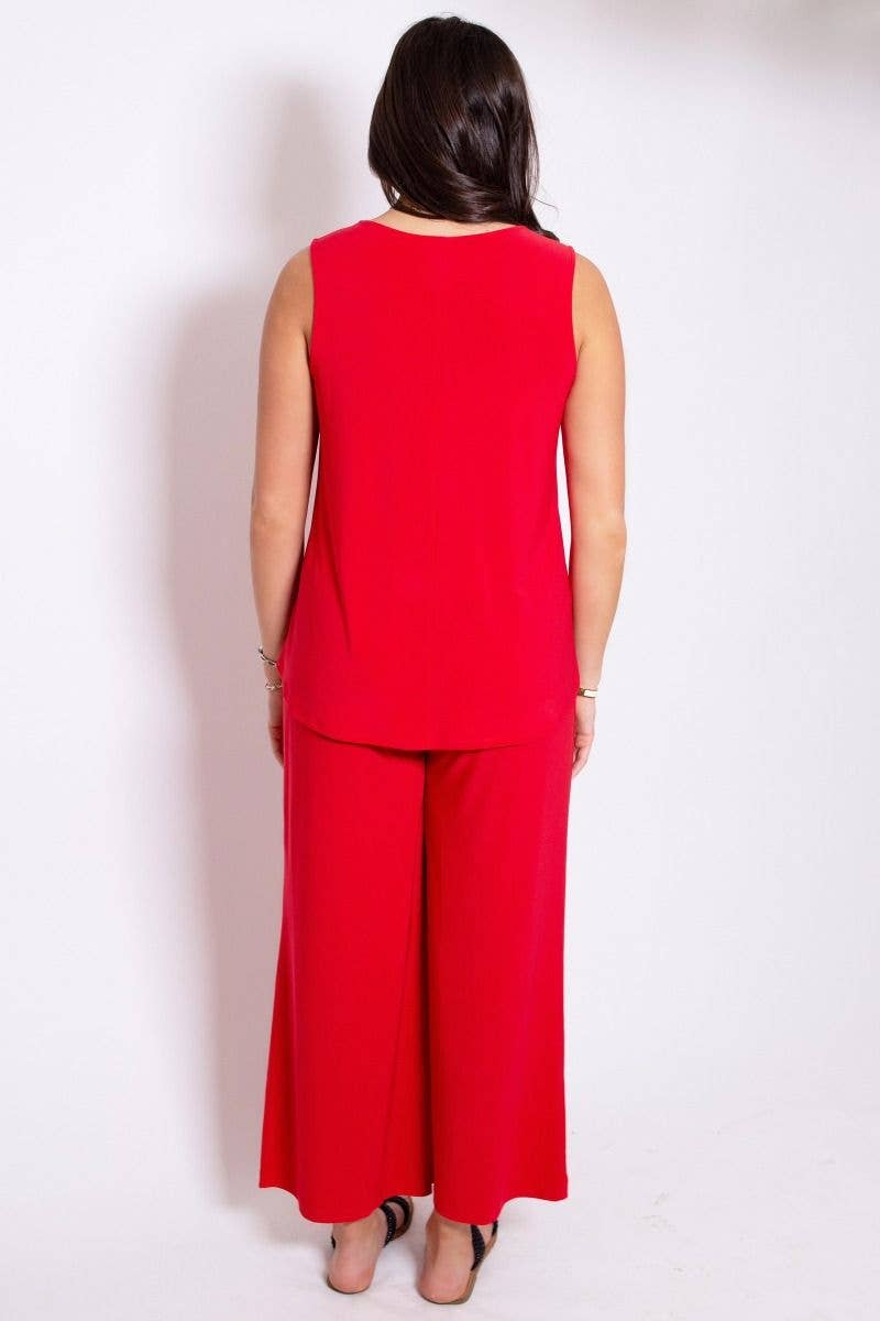 Breezy Solid Summer Two-Piece Set