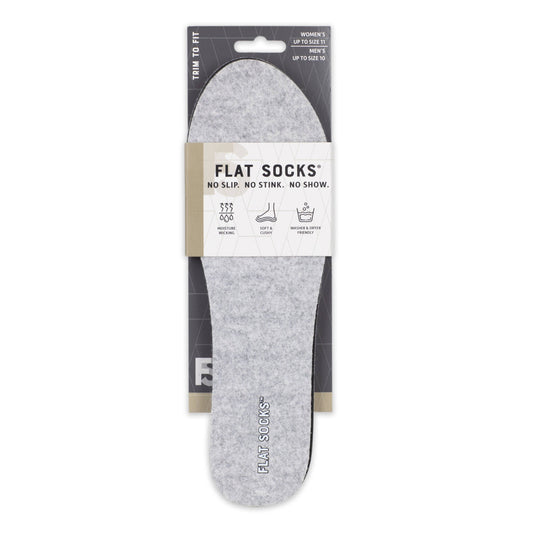 FLAT SOCKS - Light Heather Grey FLAT SOCKS