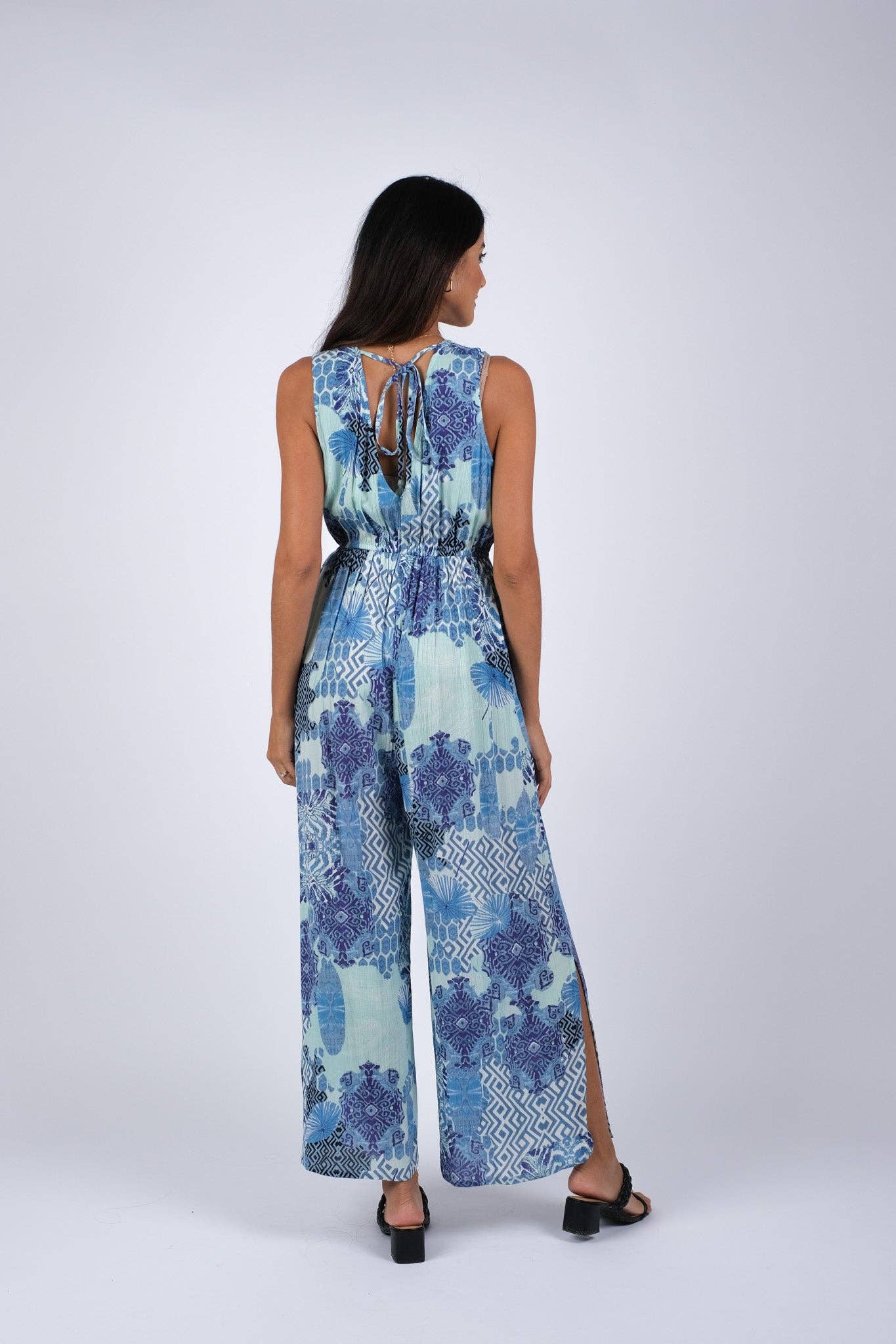 Enchanting Blue Meadow Chic Romper