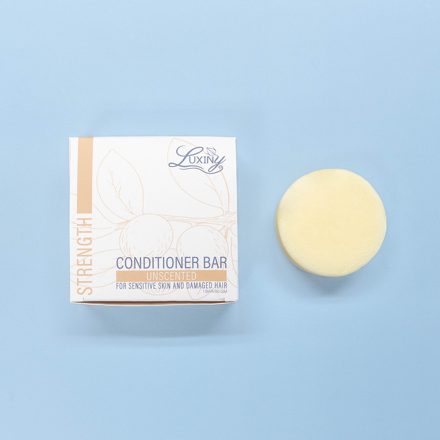 Luxiny Conditioner Bar - Unscented - Strength - Rice Protein Water