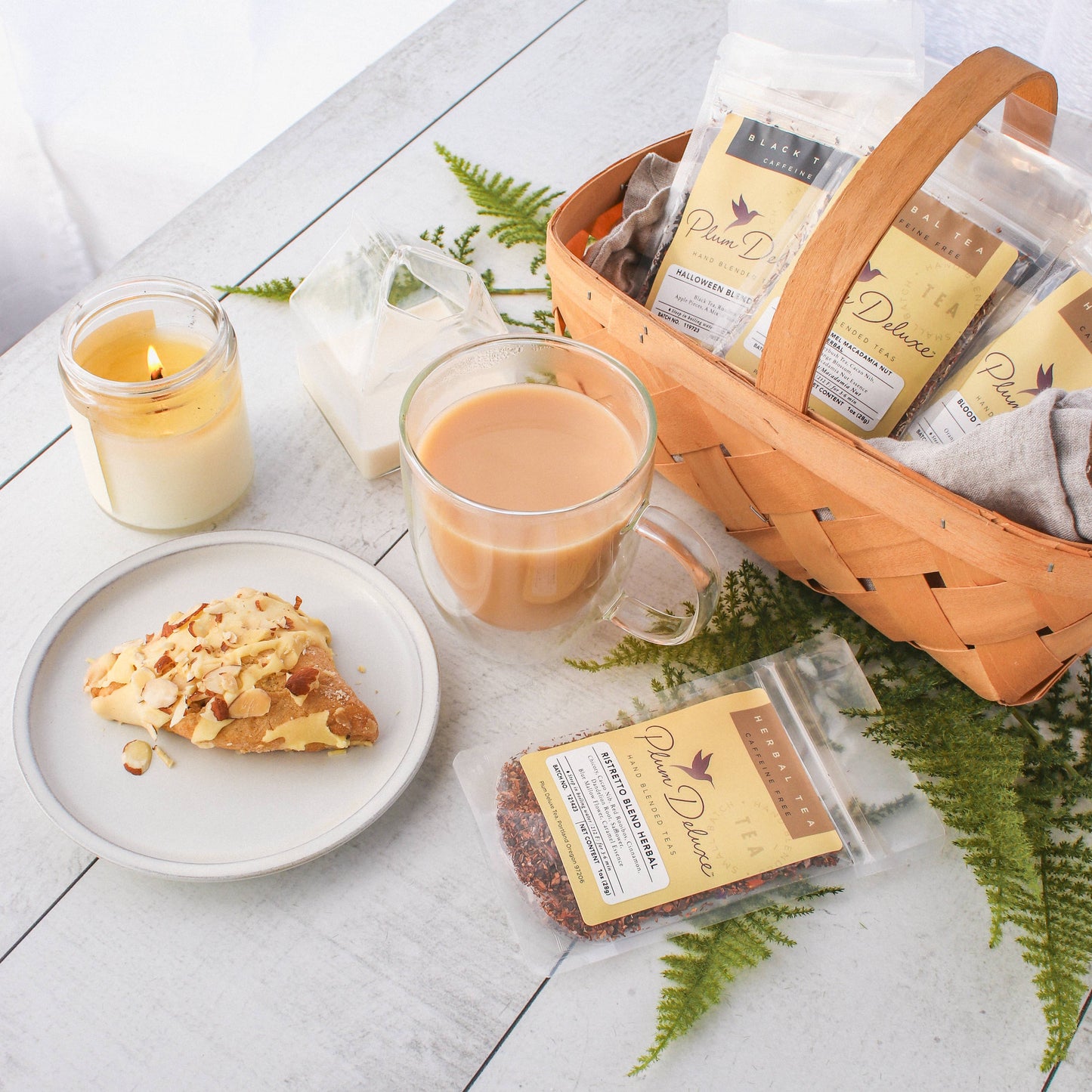 Plum Deluxe Tea - Ristretto Blend Herbal Tea - Loose Leaf Coffee Alternative
