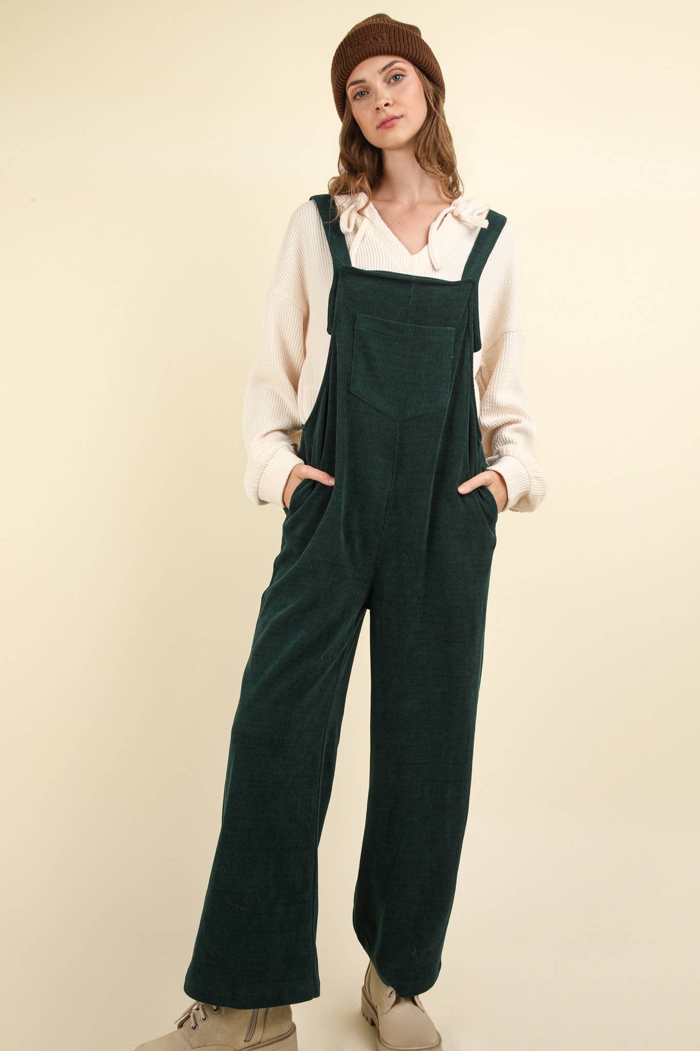 Corduroy Overall Jumpsuit