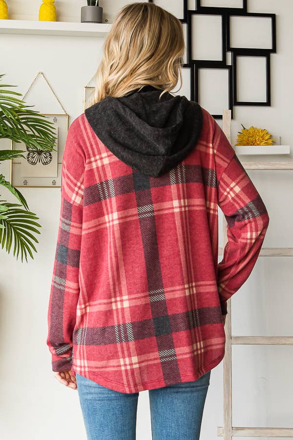 SOFT PLAID SHACKET