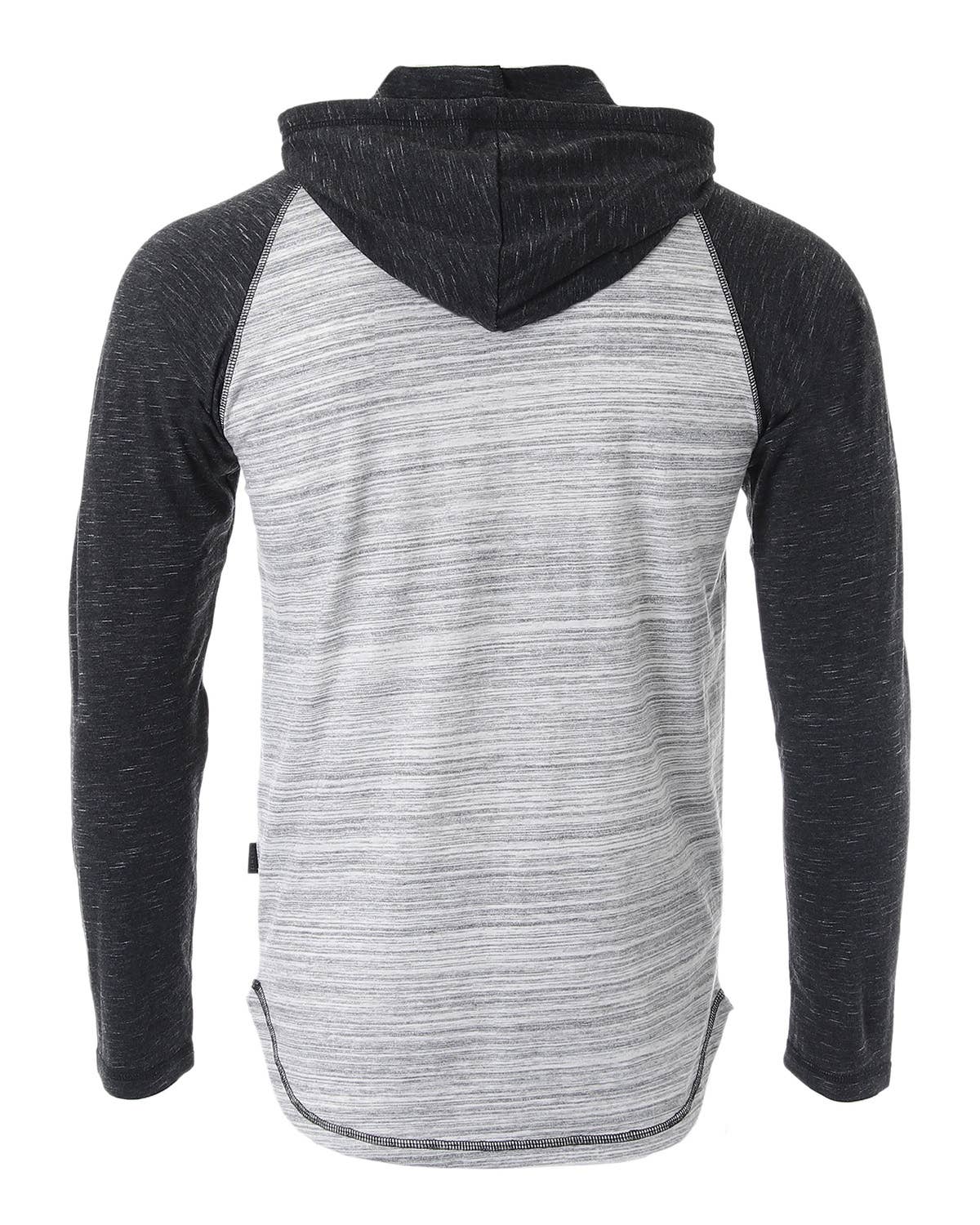 ZIMEGO - ZGLS250H ZIMEGO Long Sleeve Pullover Hipster Hoodie Henley