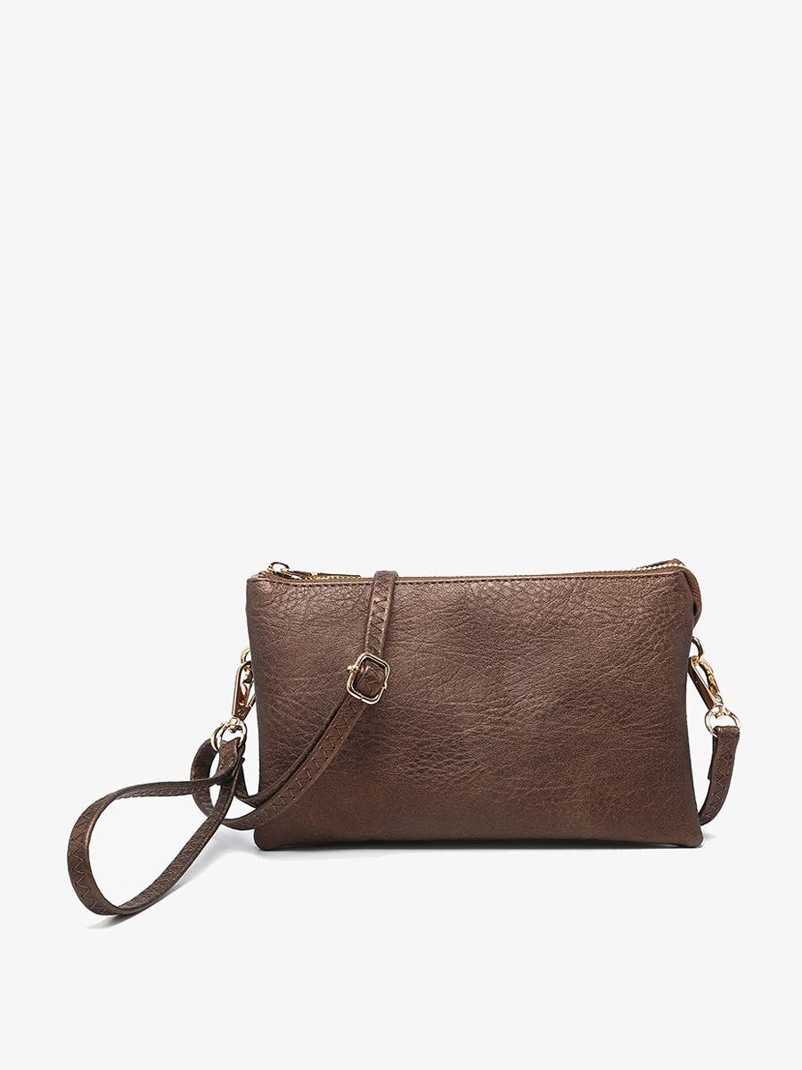 Riley Monogrammable 3 Compartment Crossbody/Wristlet