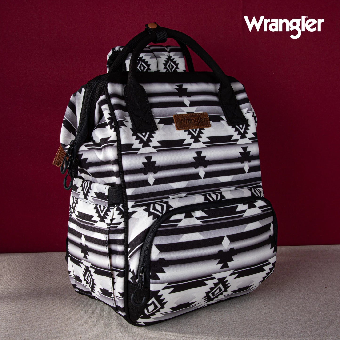 MONTANA WEST WRANGLER ALL OVER AZTEC DUAL SIDED BACKPACK