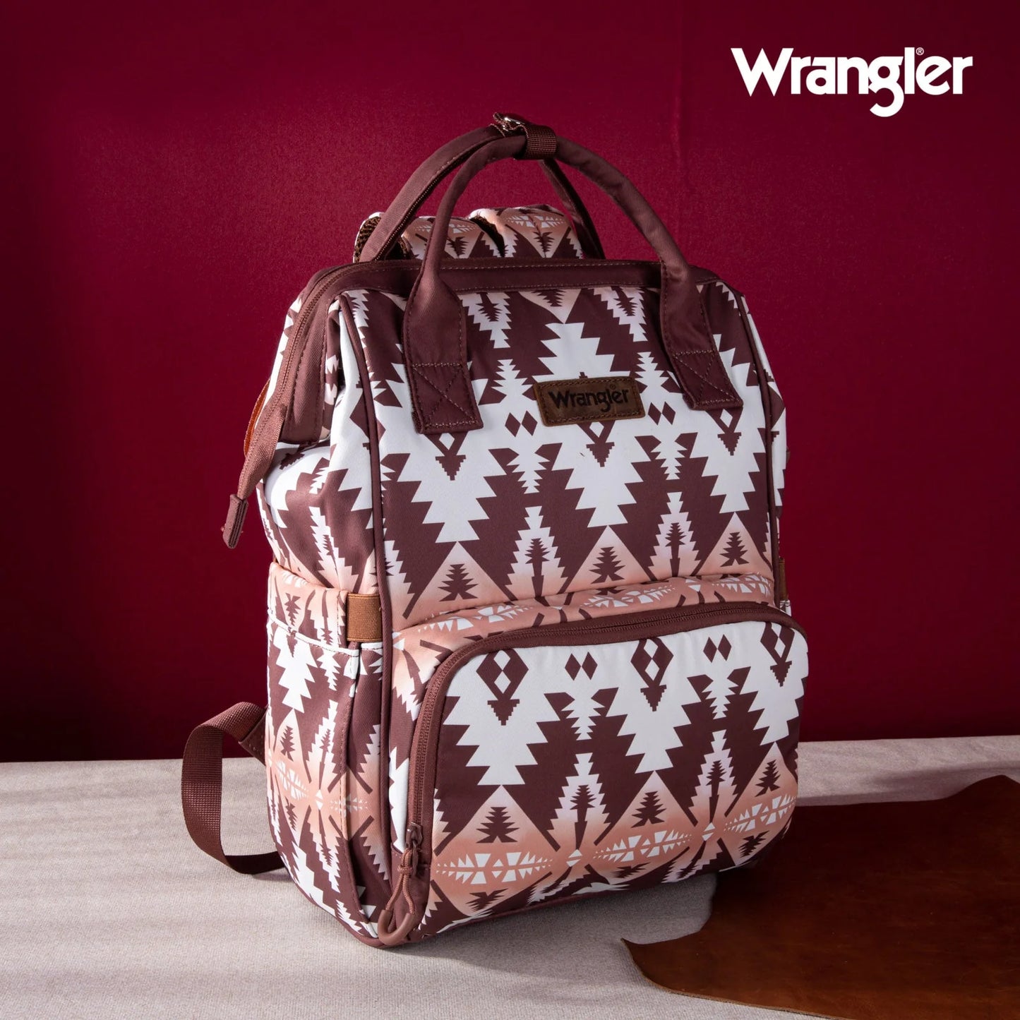 MONTANA WEST WRANGLER ALL OVER AZTEC DUAL SIDED BACKPACK