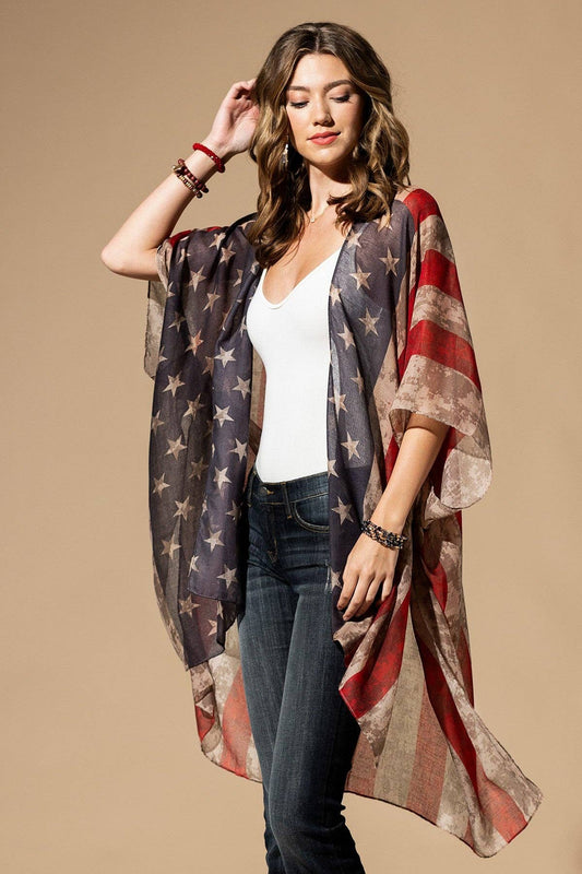 Vintage Stars & Stripes Kimono