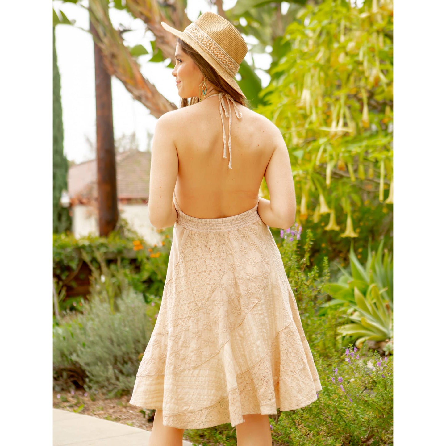 Halter Neck Babydoll Dress