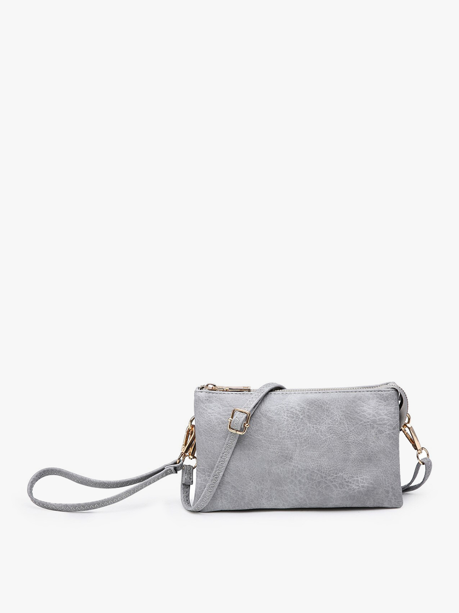 Riley Monogrammable 3 Compartment Crossbody/Wristlet