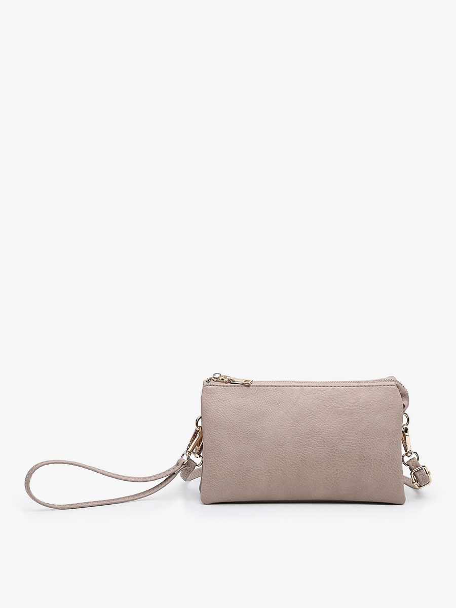 Riley Monogrammable 3 Compartment Crossbody/Wristlet