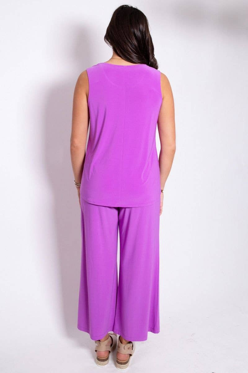 Breezy Solid Summer Two-Piece Set