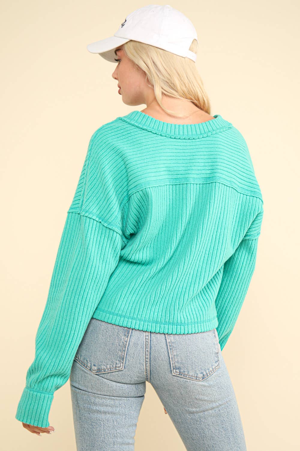 Soft V-Neck Knit Top